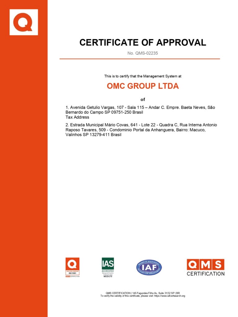OMC GROUP LTDA-101-13361-ISO9001en_page-0002 | OMC GROUP iso 9001, iso 9001:2015, omc group certificate iso,